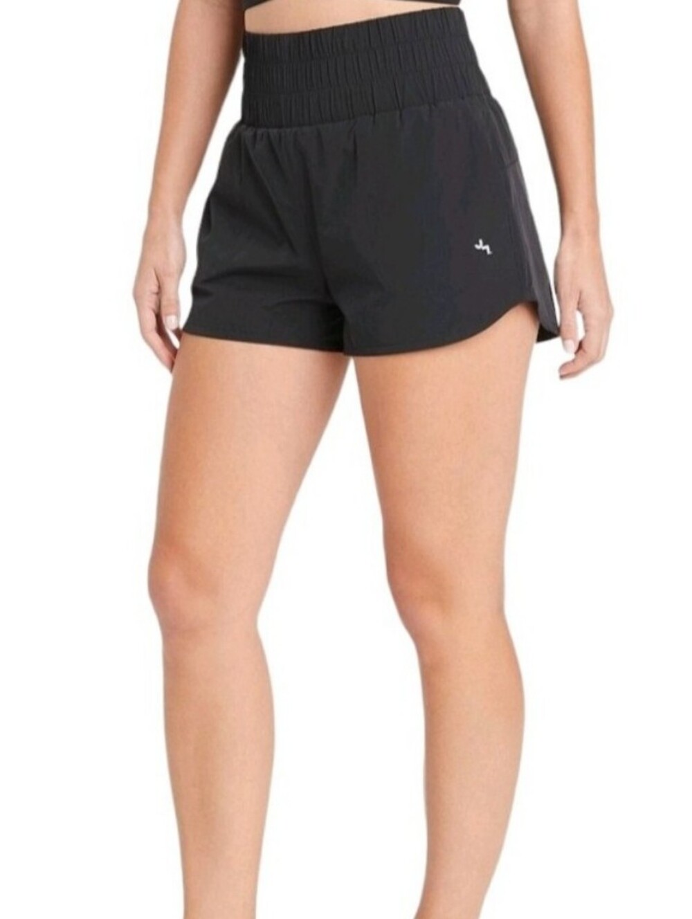 Joy Lab Black High-Waist Athletic Shorts with Logo